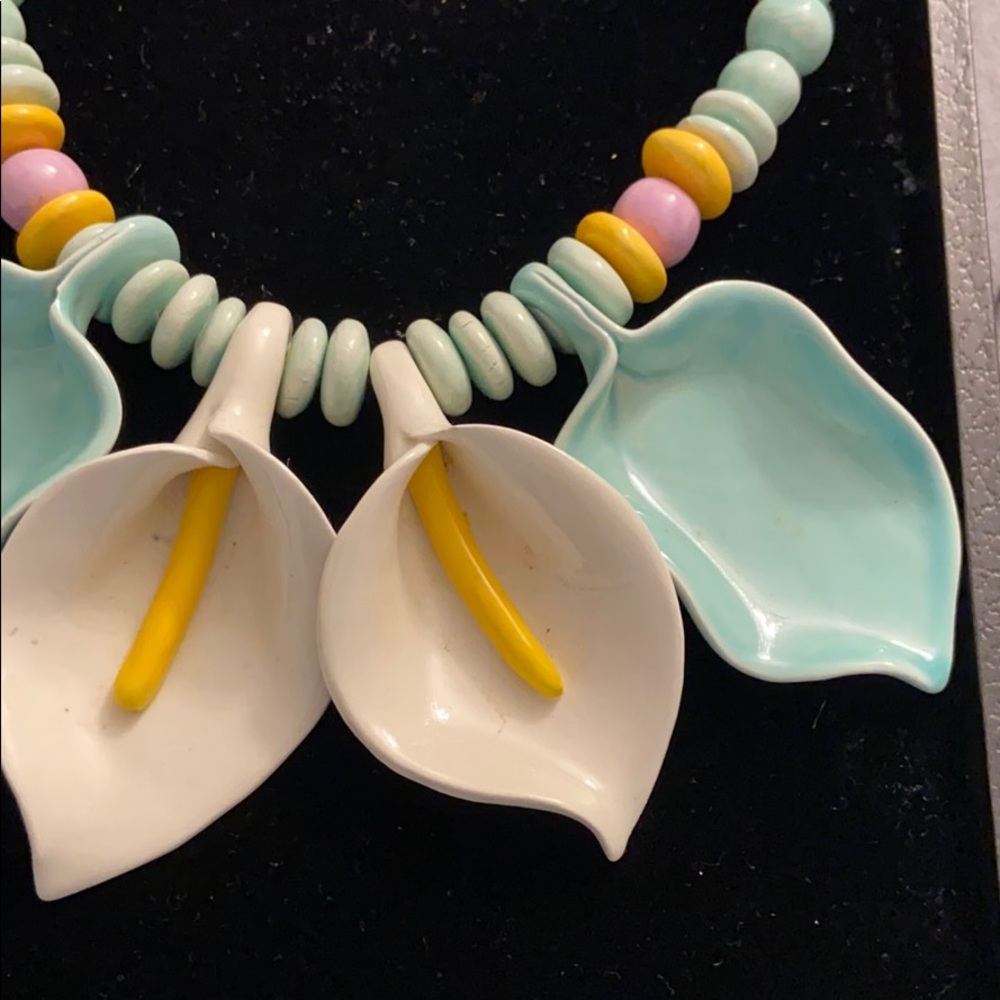 Vintage Ruby Z Candace Loheed Ceramic Necklace - image 7